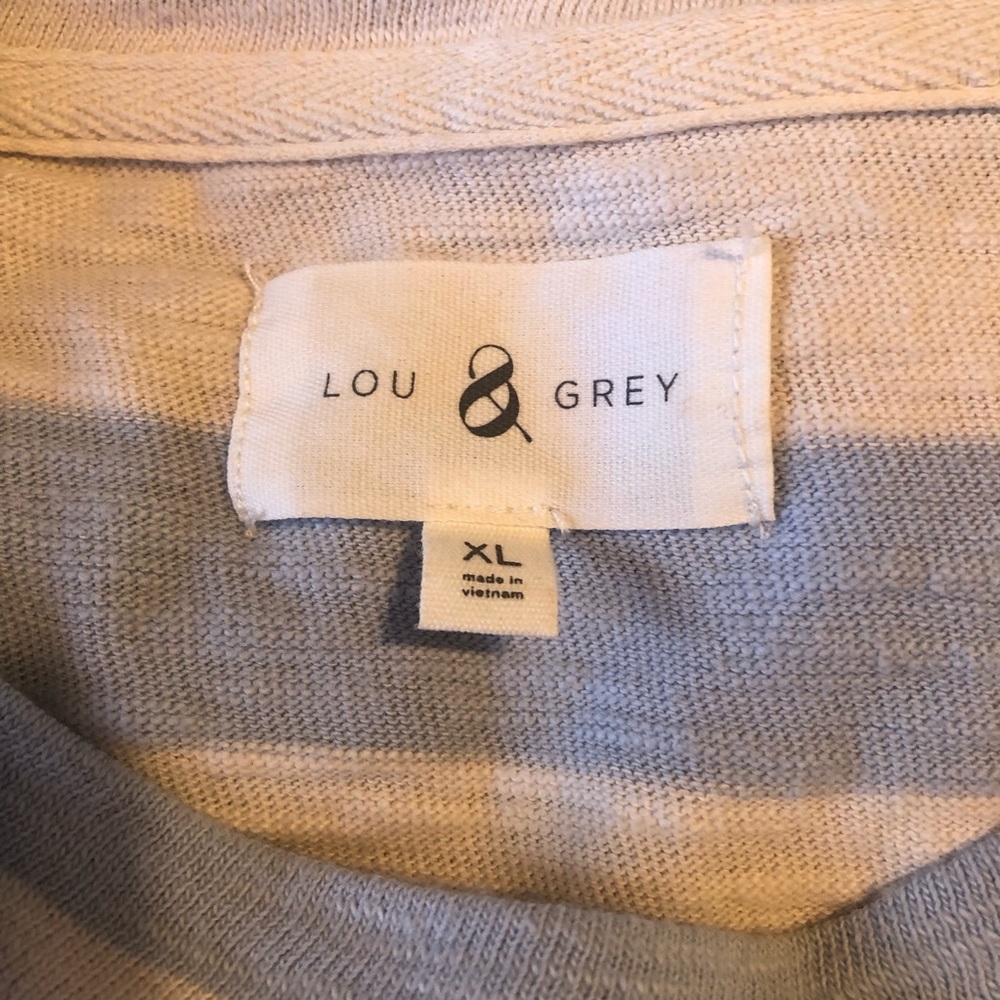 Lou & Grey Striped Crop Top, Size XL - Picture 6 of 7